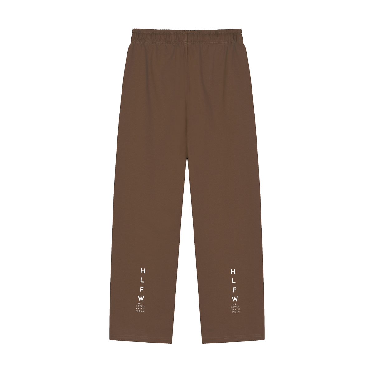 Solid Color Straight-Leg Sweatpants