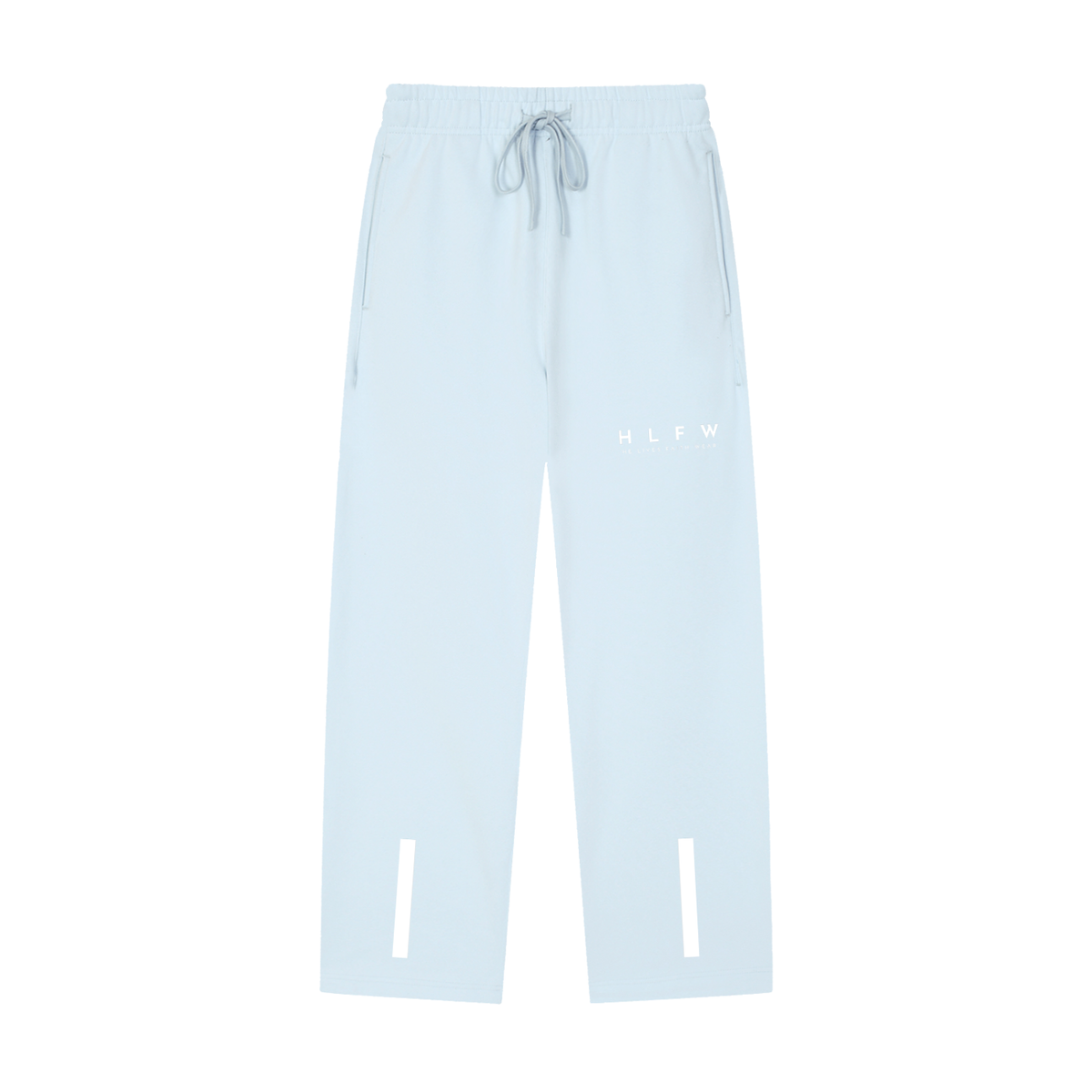 Solid Color Straight-Leg Sweatpants