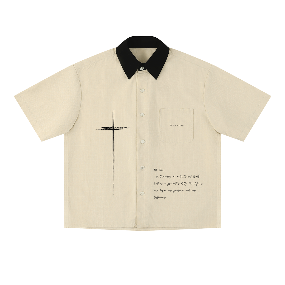 Unisex Color Block Short Sleeve Shirt